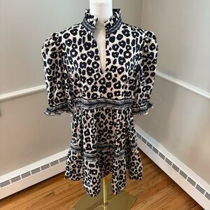 Gretchen Scott Teardrop Leopard Print Dress